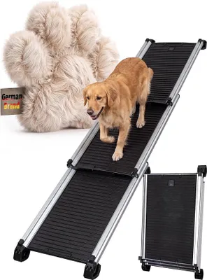 Imagen del producto de Rampa telescópica para perros, ayuda para que los perros suban al coche
