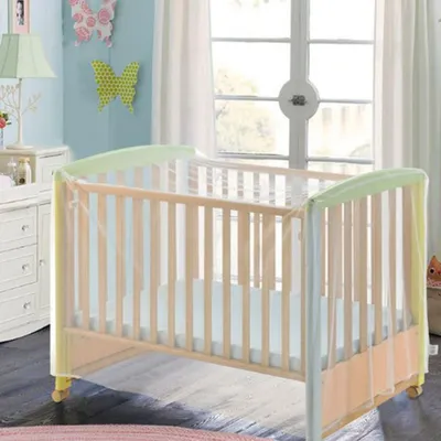 Image de Moustiquaire pour lit bébé - Protection contre les moustiques et les insectes - Convient pour l'intérieur et l'extérieur - 135 x 60 x 90 CM