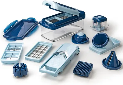 Produktbild von Nicer Dicer Fusion smart | Set 16-tlg. : Saphirblau