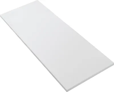 Productafbeelding van Wastafelblad 120x1,2x52,5 cm, matwit, mineraalcomposiet