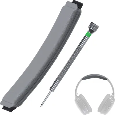 Produktbild von Stirnband Ersatz für Bose QC35 / QC35 II / QC45 - Protein PolyurethanKopfpolster - Grau