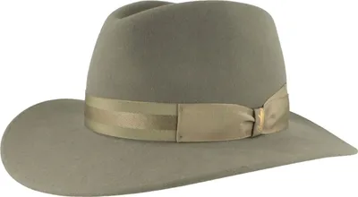 Borsalino Filzhut aus Wolle und Kaschmir in grün