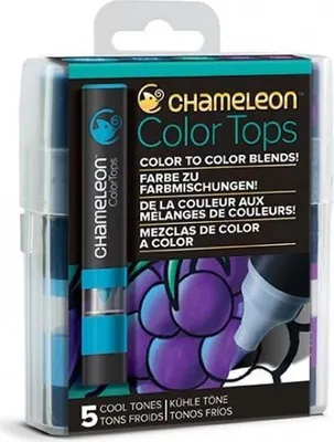 Obrázek produktu pro Set Color Tops, 5ks - studené tóny