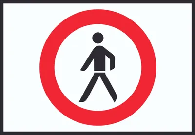 Produktbild von Für Fußgänger verboten Symbol Schild A3 Rückseite selbstklebend