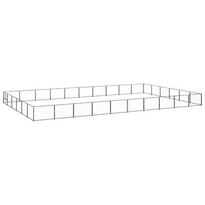 Produktbild von Hundezwinger Schwarz 60 m² Stahl