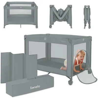 Produktbild von Lionelo Reisebett Amelie ab Geburt bis 15 kg Grau