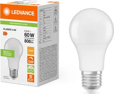 Obrázok produktu pre LEDVANCE LED CLASSIC A DIM P 8,8W 827 Frosted E27