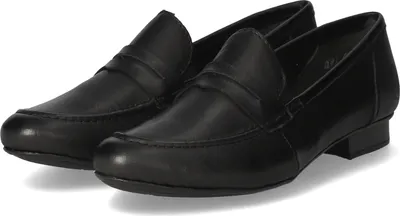 Zdjęcie produktu dla Rieker buty wsuwane damskie skórzane i tekstylne czarneRozmiar:36