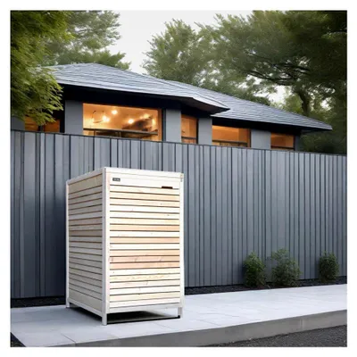 Produktbild von Mülltonnenbox ADRIA24 für 1 Mülltonne 240L naturbelassen