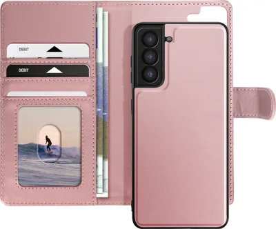 Produktbild von Mayaxess, Hülle für Samsung Galaxy S21 mit Abnehmbarer Schale, Champagnerrosa