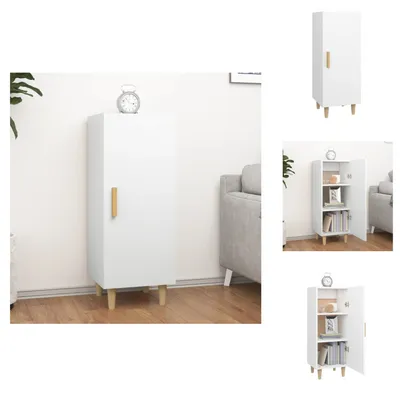 Immagine prodotto di vidaXL Credenza bianca 34,5x34x90 cm Materiale a base di legno - Credenze