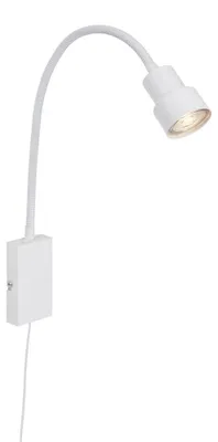 Immagine prodotto di Lampada da parete LED Lampada da letto Funzione touch Braccio flessibile GU10 5W Bianca Briloner