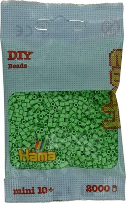 Produktbild von Hama Beutel mit 2000 Mini-Bügelperlen Apfelgrün