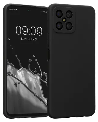Produktbild von kwmobile Handyhülle für HONOR X8 Hülle - weiches Handy Silikon Case - Schutzhülle Cover - Schwarz matt