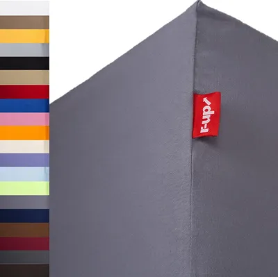 Produktbild von r-up Beste Spannbettlaken 200x220-220x240 bis 35cm Höhe grau 95% Baumwolle / 5% Elasthan 230g/m²