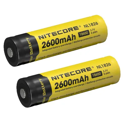 Produktbild von 2x Nitecore Li-Ion Spezial-Akku 18650 2600mAh