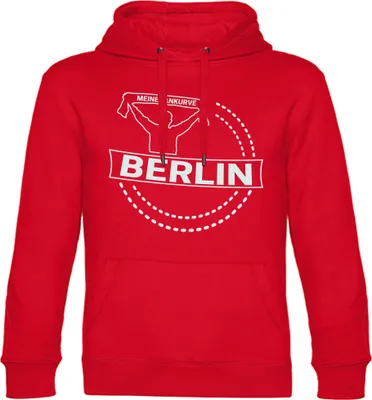 Produktbild von multifanshop Kapuzen Sweatshirt - Berlin rot - Meine Fankurve, rot, Größe L