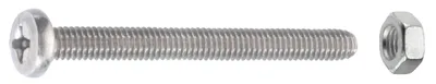 Produktbild von Connex Gewindeschrauben M5 x 50 mm Linsenkopf - 4 Stück Edelstahl