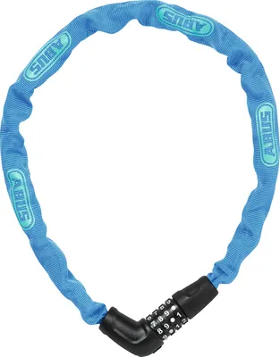Produktbild von ABUS Kettenschloss Steel-O-Chain 5805C – Zahlenschloss aus 5 mm starken Stahlkette – ABUS-Sicherheitslevel 4 – 75 cm – Blau