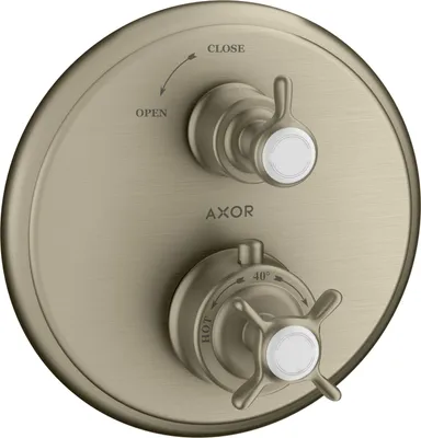 Image de hansgrohe AXOR Thermostat Montreux encastré avec robinet d'arrêt,1 consommateur, 16800820