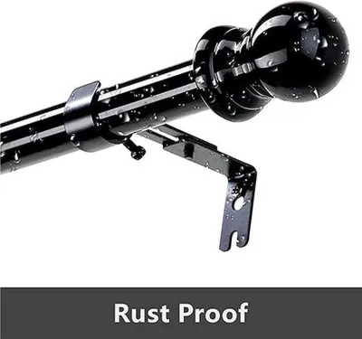 Produktbild von Famanu Gardinenstangen aus Metall - Verstellbar von 76 bis 298 cm