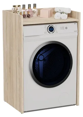 Image de Armoire de salle de bain inférieure au-dessus de la machine à laver MARGO – chêne sonoma