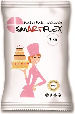 Produktbild von Smartflex Fondant Baby Rosa Samt 1kg