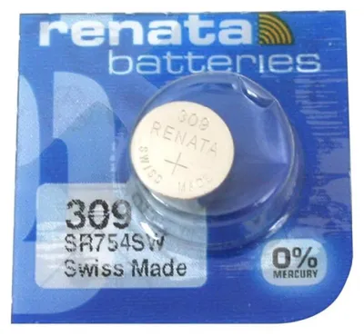 Image de Renata 309 SR754SW Batterie Cylindre 1 55V Renata 309