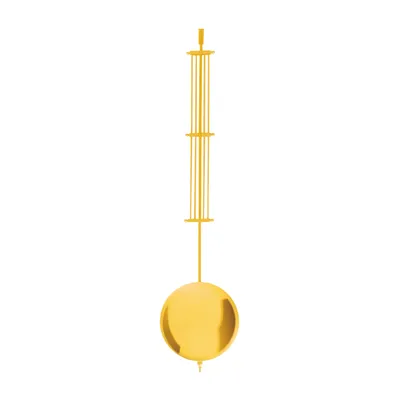 Produktbild von Hermle Mechanik-Rostpendel Messing gelb poliert PL25 Ø:63mm