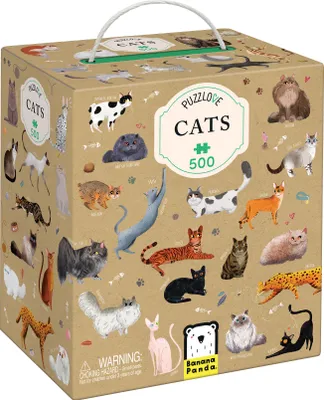 Obrázek produktu pro Banánová panda Puzzle Láska pro kočky - 500 dílků