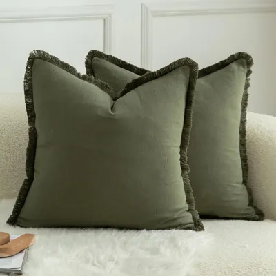 Zdjęcie produktu dla Poszewki na poduszki - zestaw 2 sztuk - 45 x 45 cm - bawełna - styl boho