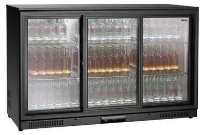 Obrázok produktu pre Barová chladnička 270 litrov 3 posuvné dvere 1340 x 530 x 860 mm