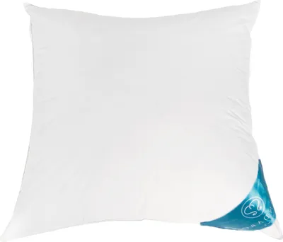 A white pillow is shown against a white background.