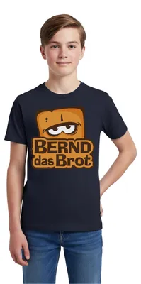 Produktbild von Spreadshirt Bernd Das Brot Logo Teenager Premium T-Shirt, 146/152 (10 Jahre), Navy