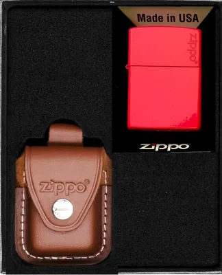 Obrázok produktu pre Sada zapaľovačov ZIPPO RED MATTE LOGO dar No4