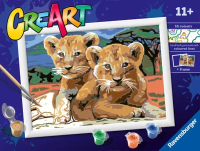 Produktbild von Ravensburger CreArt Kleine Lwenjungen