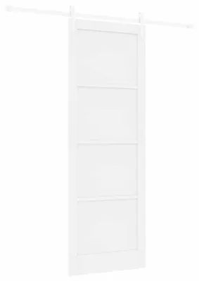 Produktbild von vidaXL Schiebetür ORKDAL Weiß 83 x 232 cm Massives Kiefernholz