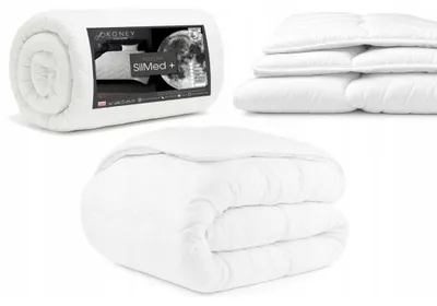 Produktbild von Bettdecke - Winter - 200x200 cm - Warm - Weiß - aus Mikrofaster und SILIKON