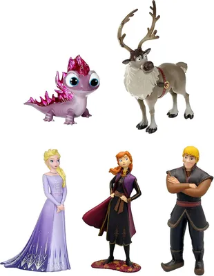 Produktbild von Disney Frozen 2 / Die Eiskönigin - Spielfiguren Set mit ELSA, Anna, Kristoff, Sven und Bruni
