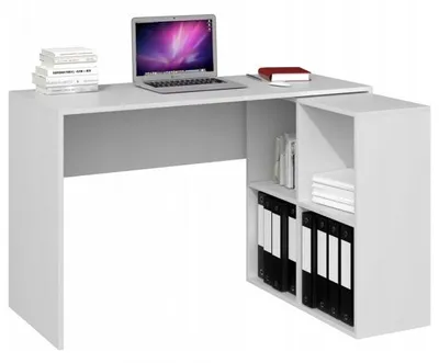 Obrázek produktu pro Psací stůl PLUS + regál MALAX 2X2 Bílý