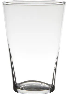 Produktbild von Blumenvase - Transparent - konisch - Glas - 20 x 14 cm