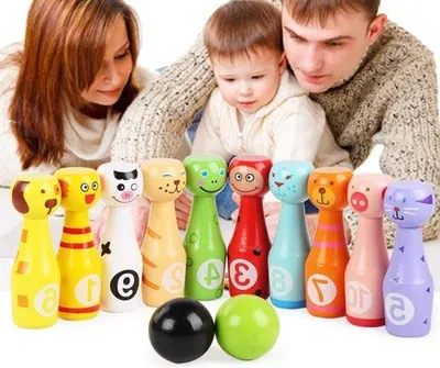 Obrázok produktu pre Drevená kreslená hra s zvieratkami pre deti