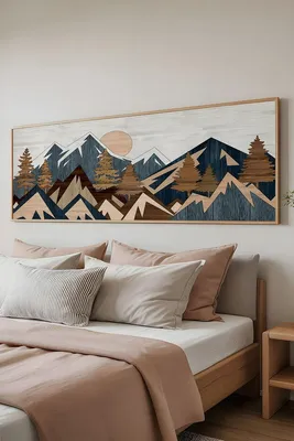 Immagine prodotto di Wallity, Artsmdfyty8-50120, Quadro decorativo incorniciato, Multicolore, Legno, 50 x 120 cm
