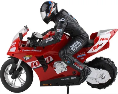 Immagine prodotto di Motocicletta telecomandata per stunt, ideale per principianti, con luci e batteria inclusa