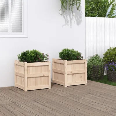 Produktbild von Maison Exclusive - Pflanzkübel 2 Stk. Massivholz Kiefer