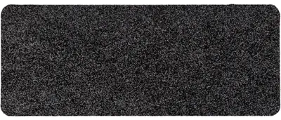 Schuhplatz POET Schuhparkplatz schmal Schmutzfangmatte Unifarben 25x75cm Kräusel Schwarz, Hauptbild