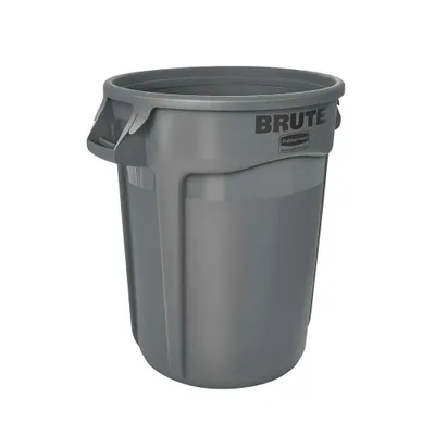 Produktbild von Kunststofftonne 121 Liter, ØxH 560x690 mm, grau, lebensmittelecht, temperaturbeständig von -30°C bis +60°C