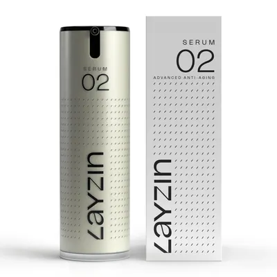 Image de LAYZIN SERUM 02 - Soin anti-âge avancé - Complexe actif rétinoïde, vitamine c, vitamine e et peptides - Raffermit la peau - 30ml