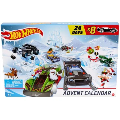 Obrázok produktu pre Mattel Hot Wheels - adventný kalendár s autíčkami a príslušenstvom