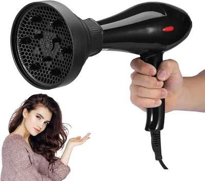 Image de Diffuseur pour sèche-cheveux, pliable, idéal pour les cheveux bouclés et ondulés, séchage rapide, réduit les frisottis